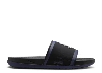 Nike Mlb X  Offcourt Slide 'atlanta Braves 2023' In Black