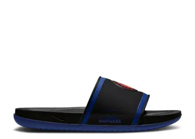 Nike Mlb X  Offcourt Slide 'texas Rangers' In Black