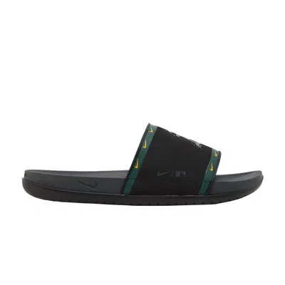 Pre-owned Nike Mlb X Offcourt Slide 'oakland Athletics' In Black