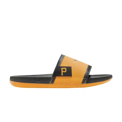 Pre-owned Nike Mlb X Offcourt Slide 'pittsburgh Pirates' In Yellow