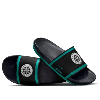 Nike Mlb X Offcourt Slide 'seattle Mariners' In Black