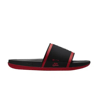 Pre-owned Nike Mlb X Offcourt Slide 'st. Louis Cardinals' In Black