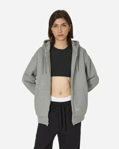 Nike Mmw Full-zip Fleece Hoodie In Grey