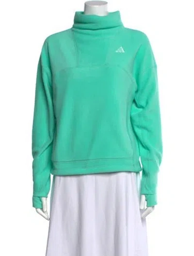 Pre-owned Nike Mock Neck Sweater In Green