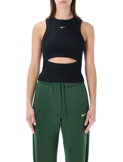 Nike Modern Cut-out Tank Top - Size S In Black
