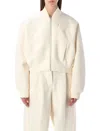 Nike Women's  Sportswear Modern Fleece Oversize Destroyer Jacket In Neutral