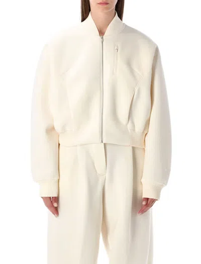 Nike Modern Fleece Oversized Destroyer Jacket  Sportswear In White