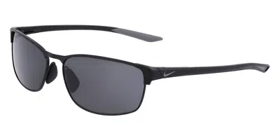 Nike Modern Metal N Iu3334x 010 Occhiali Da Sole Neri Per Uomo In Gray