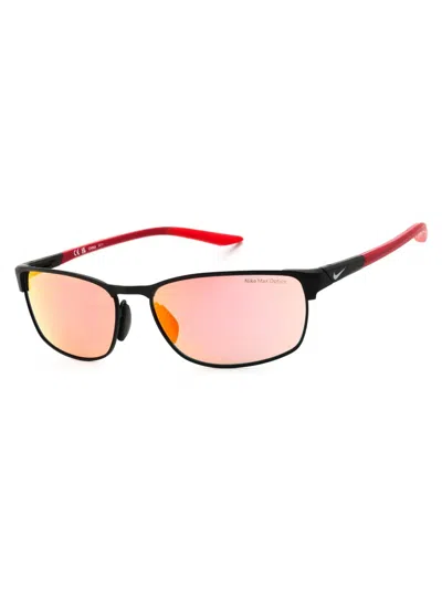 Nike Modern Metal Rectangular Sunglasses For Men In Multi