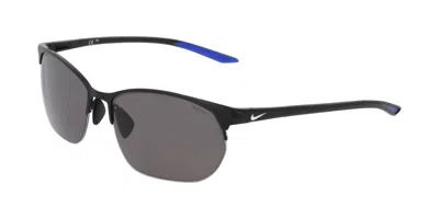 Nike Modern Metal Zone Ih0911x 010 Men's Sunglasses Black Size 62 In Gray