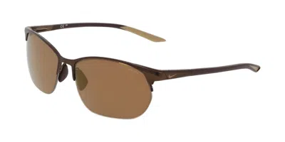 Nike Modern Metal Zone Ih0911x 201 Men's Sunglasses Brown Size 62