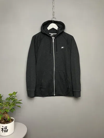 Pre-owned Nike Modern Zip-up Hoodie In Black