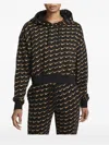 Nike Monogram Oversized Hoodie In Black