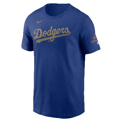 Nike Mookie Betts Los Angeles Dodgers 2024 World Series Champions Gold  Men's Mlb T-shirt In Blue