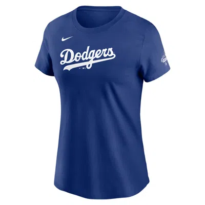 Nike Shohei Ohtani Los Angeles Dodgers 2025 World Series Champions  Women's Mlb T-shirt In Blue