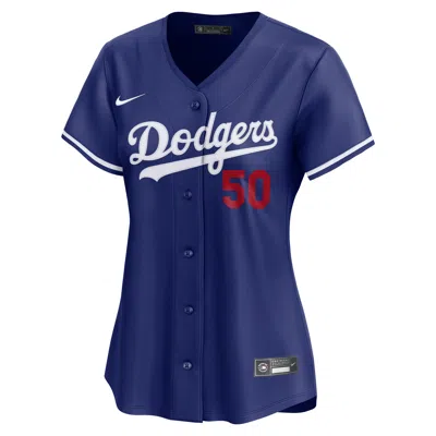 Nike Mookie Betts Los Angeles Dodgers  Women's Dri-fit Adv Mlb Limited Jersey In Blue