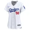 Nike Mookie Betts Los Angeles Dodgers Womenâs  Women's Dri-fit Adv Mlb Limited Jersey In White