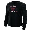 Nike Morehouse  Women's College Boxy Long-sleeve T-shirt In Black
