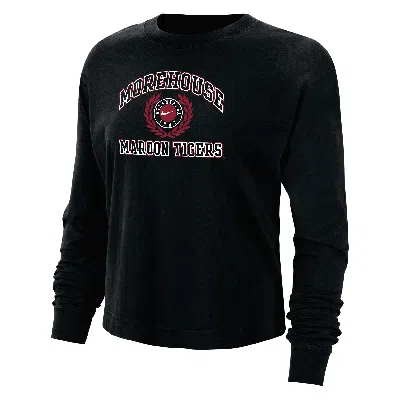 Nike Morehouse  Women's College Boxy Long-sleeve T-shirt In Black