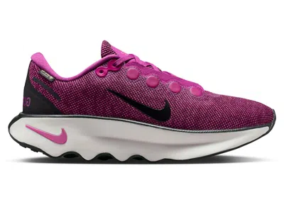Pre-owned Nike Motiva Goretex (women's) Sneakers In Bordeaux/fire Pink/cactus Flower