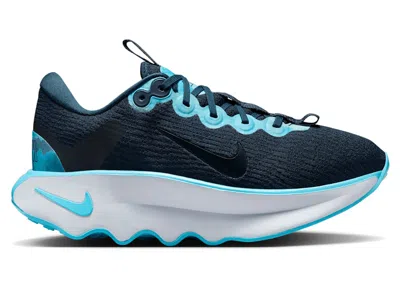 Pre-owned Nike Motiva Norblack Norwhite (women's) Sneakers In Armory Navy Blue/dark Obsidian/football Grey In Multi