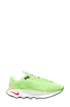 Nike Motiva Road Runner Walking Shoe In Volt/ Volt-pink Foam -volt