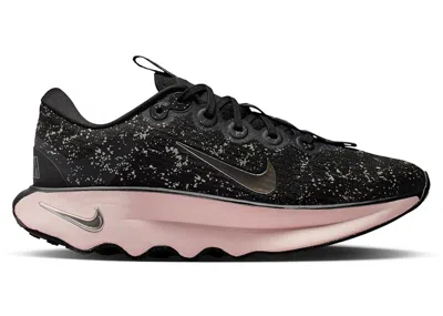 Pre-owned Nike Motiva Se Silver (women's) Sneakers In Black/silt Red/metallic Silver