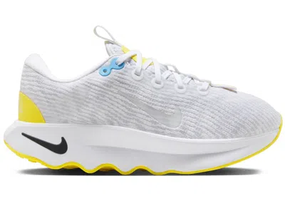 Pre-owned Nike Motiva (women's) Sneakers In White/pure Platinum/opti Yellow