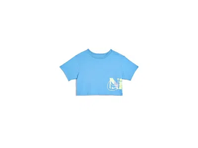 Nike Move With Nature Boxy T-shirt (little Kid) Girl's T Shirt University Blue: 5 Little Kid