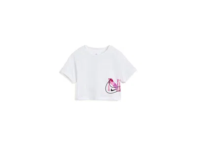 Nike Move With Nature Little Kids' Boxy T-shirt In White