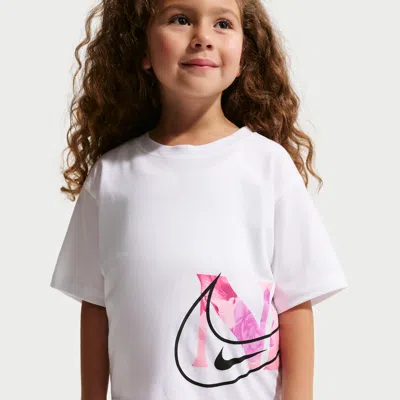 Nike Move With Nature Little Kids' Boxy T-shirt In White