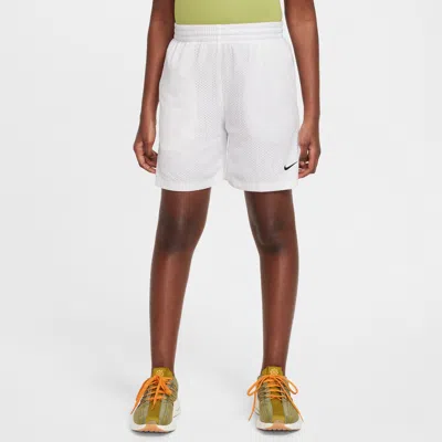 Nike Multi Big Kids' (boys') Dri-fit Mesh Shorts In White