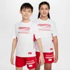 Nike Multi Big Kids' (boys') Dri-fit Short-sleeve Top In White