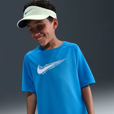 Nike Multi Big Kids' (boys') Dri-fit Short-sleeve Top In Blue
