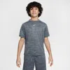 Nike Multi Big Kids' Dri-fit Short-sleeve Top In Black