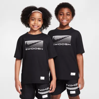 Nike Multi Big Kids' (boys') Dri-fit Short-sleeve Top In Black