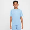 Nike Multi Big Kids' Dri-fit Short-sleeve Top In Blue