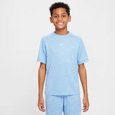 Nike Multi Big Kids' Dri-fit Short-sleeve Top In Blue