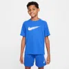 Nike Multi Big Kids' (boys') Dri-fit Short-sleeve Top In Blue