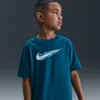Nike Multi Big Kids' (boys') Dri-fit Short-sleeve Top In Blue