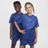 Nike Multi Big Kids' (boys') Dri-fit Short-sleeve Top In Game Royal/mid Navy/white