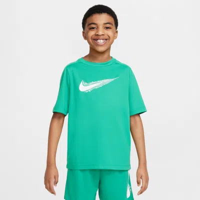 Nike Multi Big Kids' (boys') Dri-fit Short-sleeve Top In Green