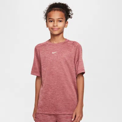 Nike Multi Big Kids' Dri-fit Short-sleeve Top In Red