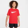 Nike Multi Big Kids' (boys') Dri-fit Short-sleeve Top In Red