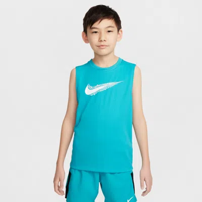 Nike Multi Big Kids' (boys') Dri-fit Sleeveless Shirt In Green
