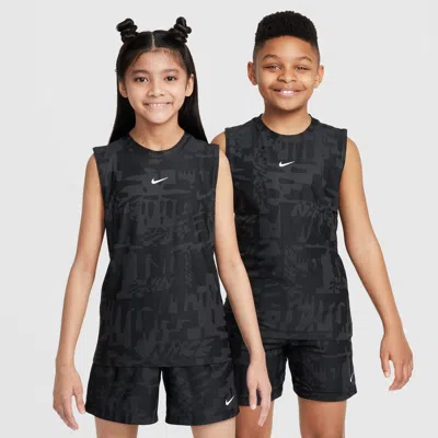 Nike Multi Big Kids' Dri-fit Sleeveless Top In Black