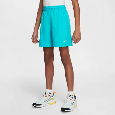 Nike Multi Big Kids' Dri-fit Training Shorts In Green