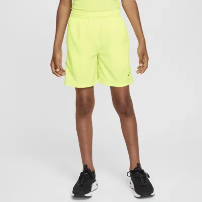 Nike Multi Big Kids' Dri-fit Training Shorts In Yellow