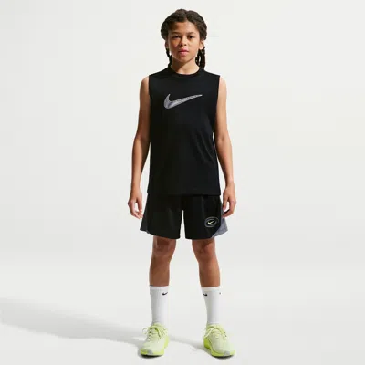 Nike Multi Big Kids' (boys') Dri-fit Knit Shorts In Black