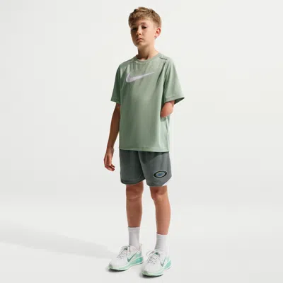 Nike Multi Big Kids' (boys') Dri-fit Knit Shorts In Gray
